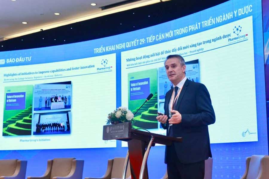Ông Emin Turan - Chủ tịch Pharma Group phát biểu